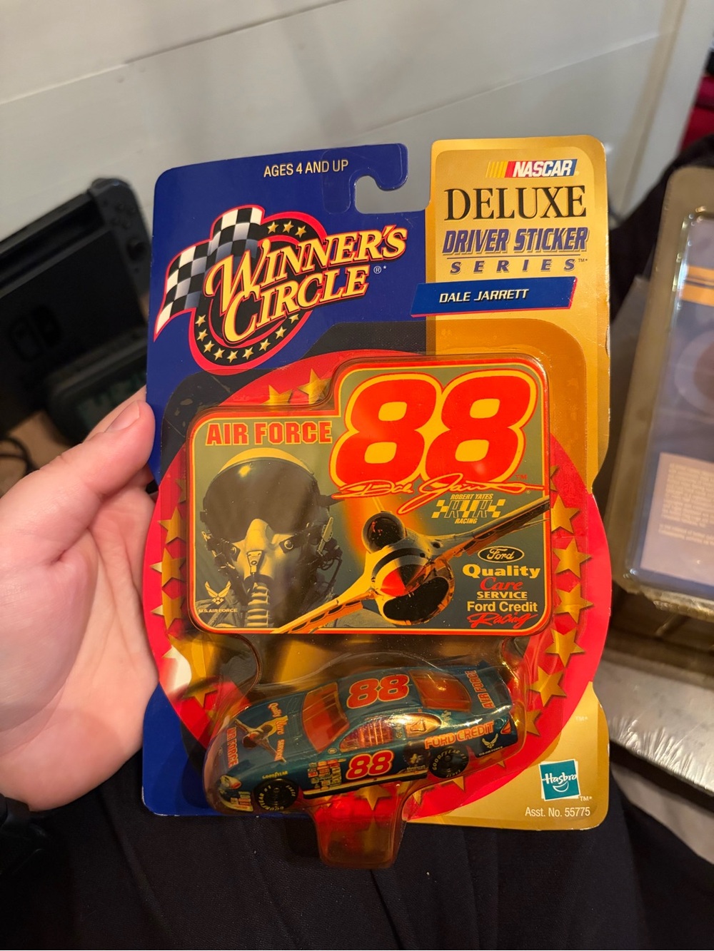 Hasbro NASCAR Dale Jarrett #88 Toy Car - Blue & Orange